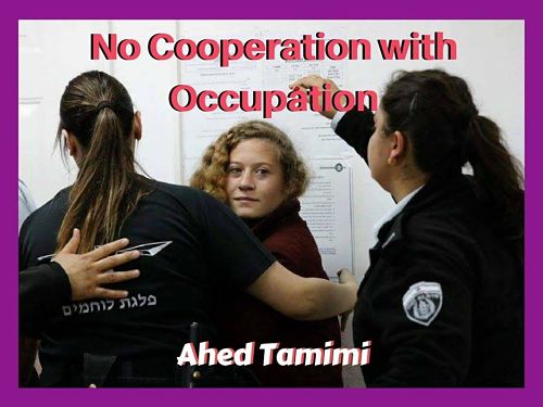 L’armée d’occupation israélienne arrête Ahed Tamimi, 16 ans, sa cousine Nour, puis sa mère Nariman et détient son père Bassem. Ahed refuse de coopérer avec l’occupation et reste silencieuse